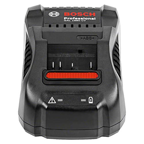 Bosch Professional GAL 1880 CV Cargador rápido para batería de litio, 18 V, Negro, 14.4 V/ 18V