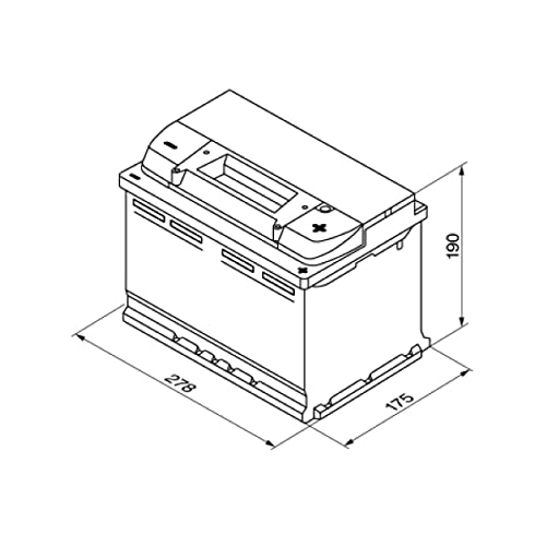 Bosch S5008 Batería de coche 77A/h 780A tecnología de plomo-ácido para vehículos sin sistema Start y Stop