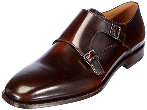 BOSS Lisbon_Monk_bo, Mocasín Monkstrap Hombre, Dark Brown202, 40 EU