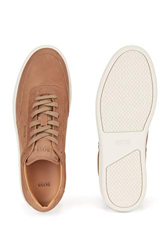 BOSS Ribeira_Tenn_nueu, Zapatillas Hombre, Beige, 43 EU