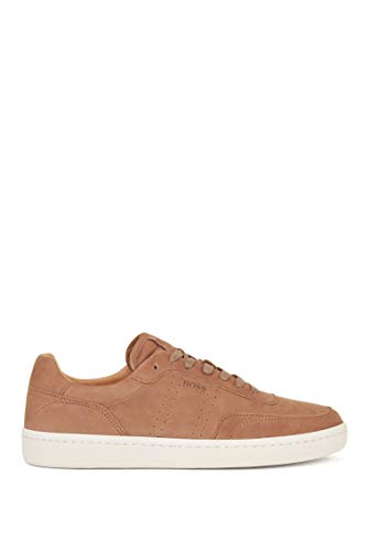 BOSS Ribeira_Tenn_nueu, Zapatillas Hombre, Beige, 43 EU