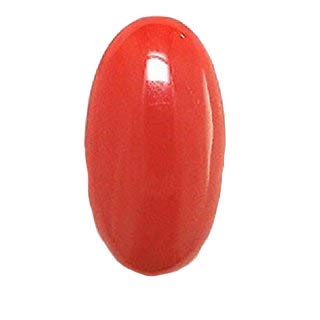 Brahmatells Rojo Coral Ovalado Manzana Roja Moonga Piedra Preciosa Suelta para Hombres Y Mujeres