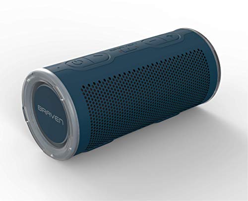 BRAVEN BRV-360 - Altavoz portátil Bluetooth Resistente al Agua (Azul)