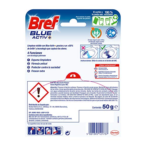 Bref Poder Activo Blue Active Floral Cesta Higiénica - 50 gr