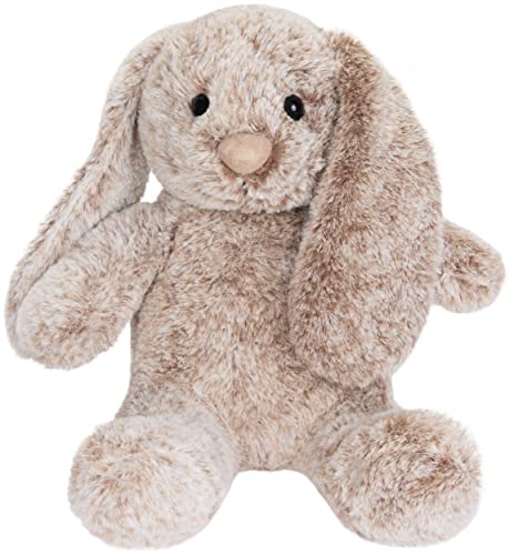 BRUBAKER Conejo de Peluche con Orejas Flexibles - Conejo de Peluche de 28 cm para Niños - Conejo de Peluche - Juguete de Peluche Gris Marrón