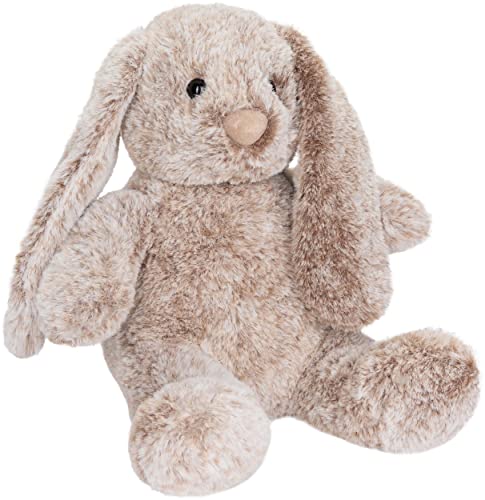 BRUBAKER Conejo de Peluche con Orejas Flexibles - Conejo de Peluche de 28 cm para Niños - Conejo de Peluche - Juguete de Peluche Gris Marrón