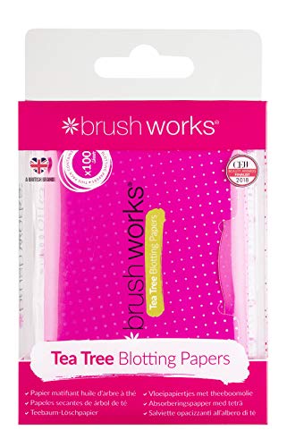 Brushworks Tea Tree Blotting Papers - 100 Sheets