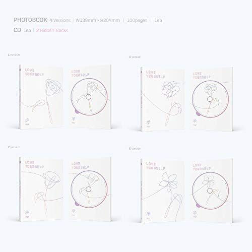 BTS 5th Mini Album - LOVE YOURSELF 轉 HER [ L ver. ] CD + Photobook + Mini Book + Photocard + Sticker Pack + FREE GIFT / K-POP Sealed