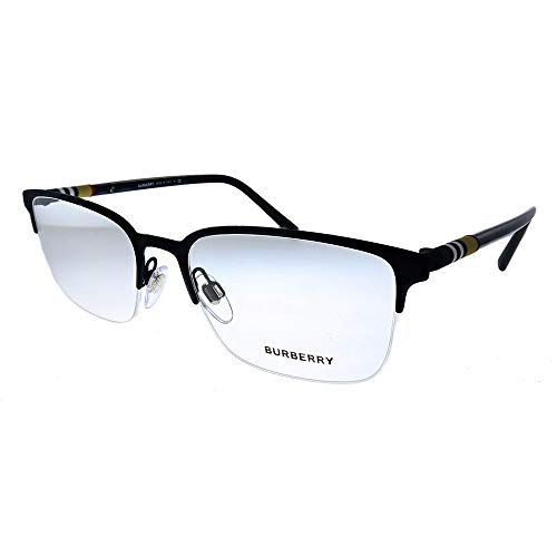 BURBERRY 0BE 1323 1213 54 Gafas de Sol, Negro (Black Marron Rubber), Hombre