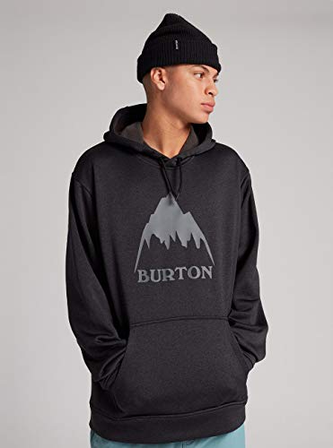 Burton Oak Sudadera, Hombre, True Black Heather, L