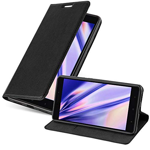 Cadorabo Funda Libro para Xiaomi Mi MAX 2 en Negro Antracita - Cubierta Proteccíon con Cierre Magnético, Tarjetero y Función de Suporte - Etui Case Cover Carcasa