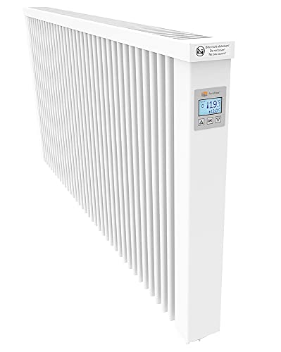 Calefacción eléctrica AeroFlow MAXI 2450 con núcleo de arcilla refractaria,aplicación disponible con regulador con pantalla FlexiSmart (Android,iOS),calefacción auxiliar eléctrica,15 años de garantía