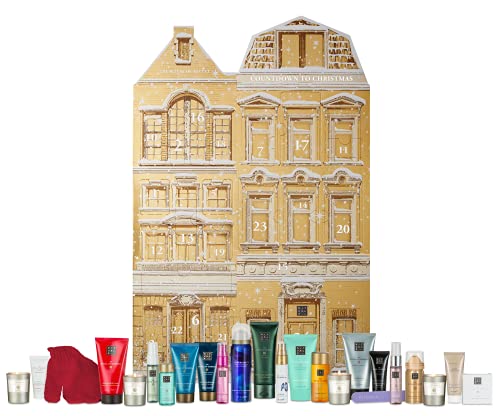 Calendario de Adviento 2021 de Rituals, valor 350 €, calendario de adviento hombre mujer, calendario de belleza, calendario cosmético, 24 productos de belleza para mujeres