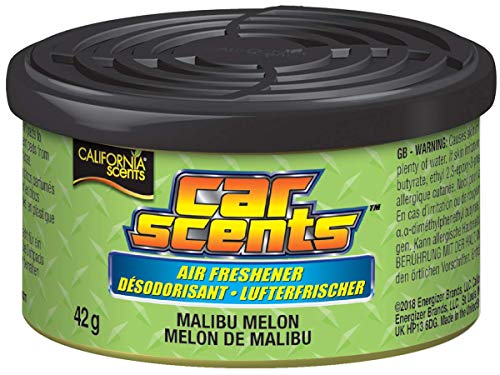 California Car Scents CCS-430TR Malibu Melon - Ambientador, Aroma a Melón, 4 Unidades