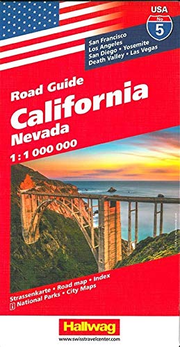 California Nevada (2017): Nevada. Straßenkarte. Road map. Index. National Parks. City Maps. San Francisco, Los Angeles, San Diego, Yosemite, Death Valley, Las Vegas: 5 (Road Guide)