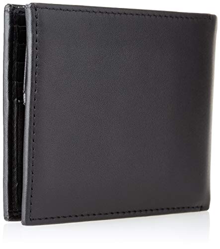 Calvin Klein Bifold 5CC W/Coin, Accesorio Billetera de Viaje para Hombre, Black, One Size