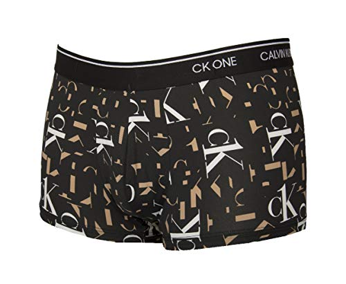 Calvin Klein Boxer Hombre Underwear CK artículo NB2225A Trunk, 927 Intersection Logo Print Black, XS