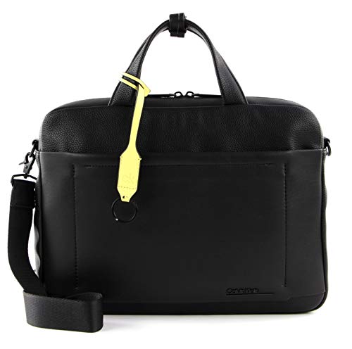 Calvin Klein CK Duty Laptop Bag, Maletines para Hombre, Negro, OS