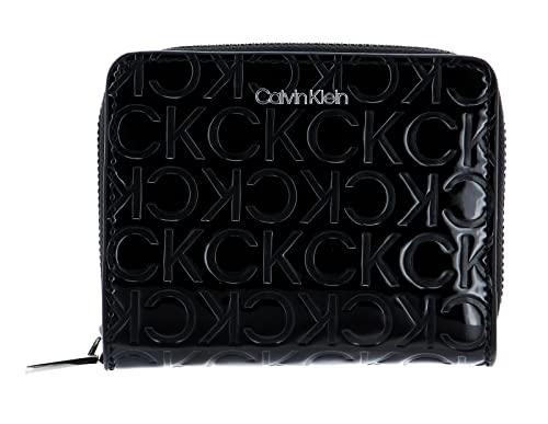 Calvin Klein CK Must Zip Around Wallet MD EM Mono CK Black