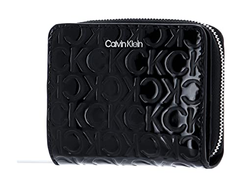 Calvin Klein CK Must Zip Around Wallet MD EM Mono CK Black