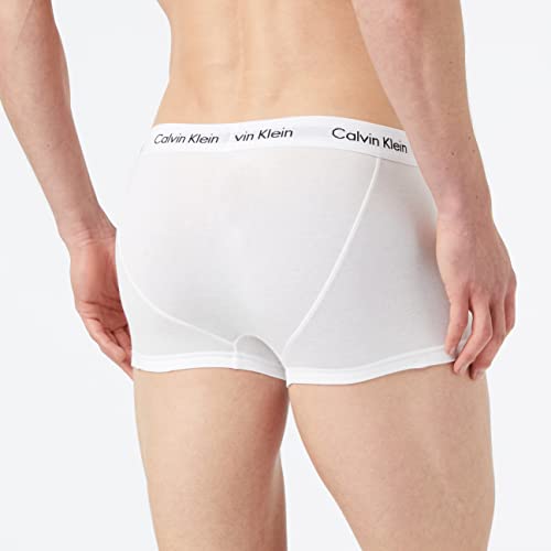 Calvin Klein Cotton Stretch Trunk 3Pk Bóxer, Blanco (White), M (Pack de 3) para Hombre