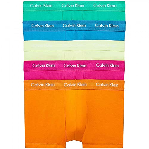 Calvin Klein de los Hombres Pack de 5 Calzoncillos de Tiro bajo The Pride Edit, Multicolor, L