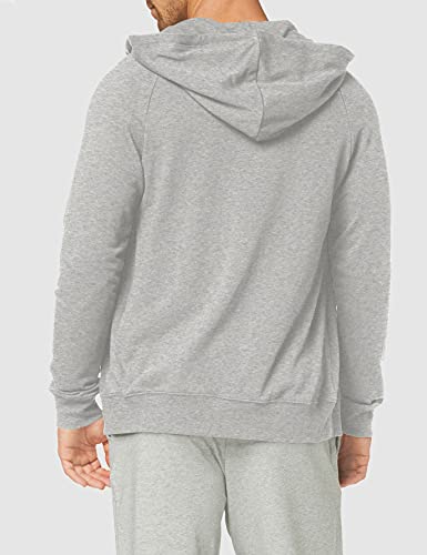 Calvin Klein Full Zip Hoodie Sudadera con Capucha, Grey Heather, S para Hombre