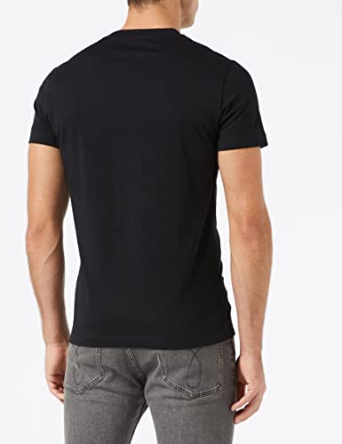 Calvin Klein Iconic Monogram SS Slim tee Camiseta, Negro (CK Black Bae), XS para Hombre
