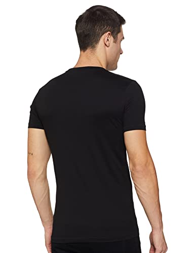 Calvin Klein Jeans Camiseta Monograma de Temporada, CK Black, XS para Hombre