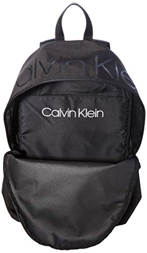 Calvin Klein Jeans Item Backpack W/Zip Pocket, Mochila con Bolsillo con Cremallera. para Hombre, CK Negro, Large