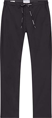 Calvin Klein Jeans Lightweight Slim Chino Pant Pantalones, CK Black, 36W / 32L para Hombre
