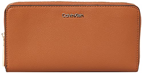 Calvin Klein Ropa Deportiva, Accesorio Billetera de Viaje para Mujer, Brown, Talla única