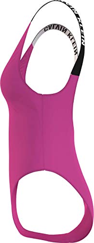 Calvin Klein Scoop Back One Piece-RP Traje de baño de una Sola Pieza, Stunning Orchid, S para Mujer