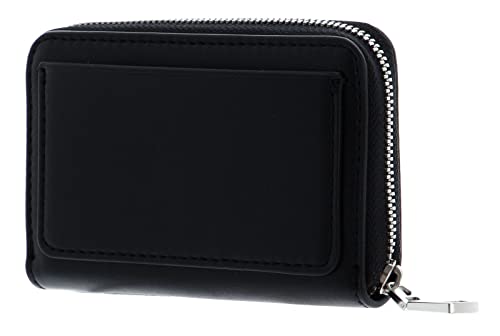 Calvin Klein Sculpted Monogram Med Zip Around Wallet Black