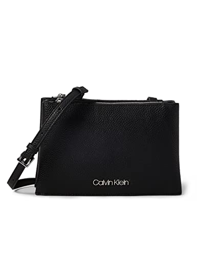 Calvin Klein - Sided Trio Crossbody, Bolsos bandolera Mujer, Negro (Black), 1x1x1 cm (W x H L)