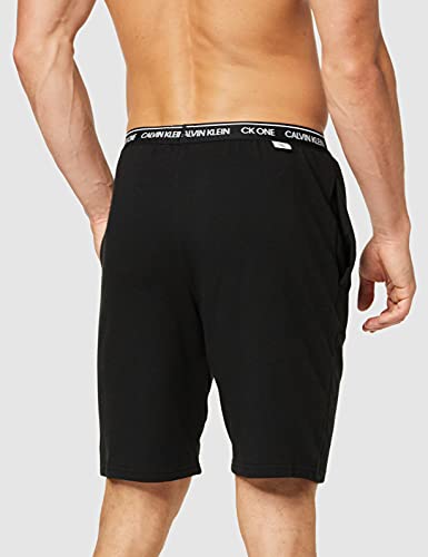 Calvin Klein Sleep Short Pantalones de Pijama, Black, S para Hombre