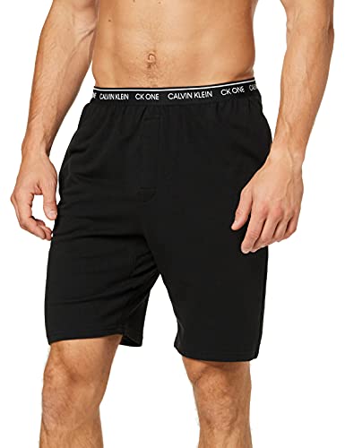 Calvin Klein Sleep Short Pantalones de Pijama, Black, S para Hombre