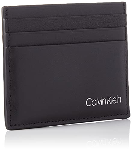 Calvin Klein Smooth RFID, Accesorio Billetera de Viaje para Hombre, CK Negro, One Size
