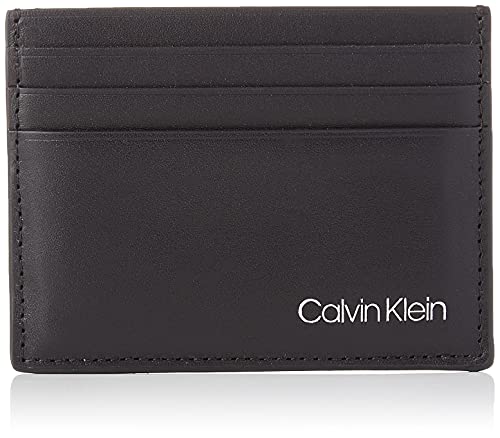 Calvin Klein Smooth RFID, Accesorio Billetera de Viaje para Hombre, CK Negro, One Size