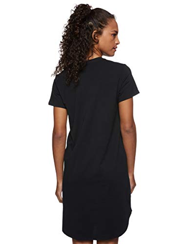 Calvin Klein S/s Nightshirt Camisón, Black, S para Mujer