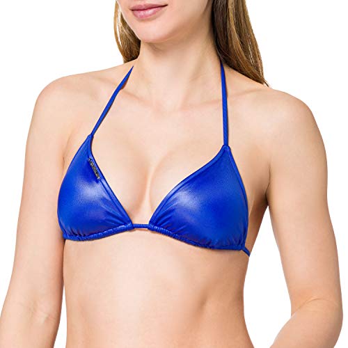 Calvin Klein Triangle-rp Parte Superior de Bikini, Sapphire Blue, M para Mujer