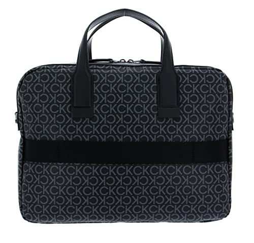 Calvin Klein Warmth Monogram Laptop Bag Black Monogram