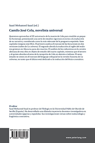 Camilo José Cela, novelista universal; Estudios en torno a la traducción de su narrativa con motivo del XX aniversario de su muerte