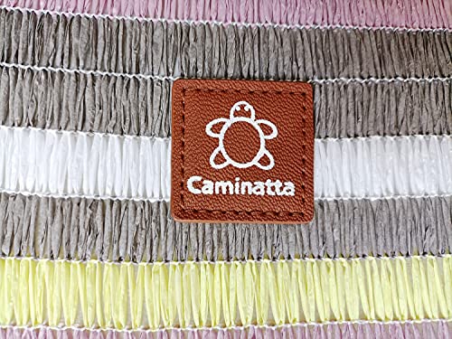 CAMINATTA Bolso De Playa Mujer Grande Impermeable Malva Bolso Compras Viaje Casual Gran Capacidad Asa Media y Hombro Mano Playero Piscina Verano 2021 Vacaciones 50x36x24