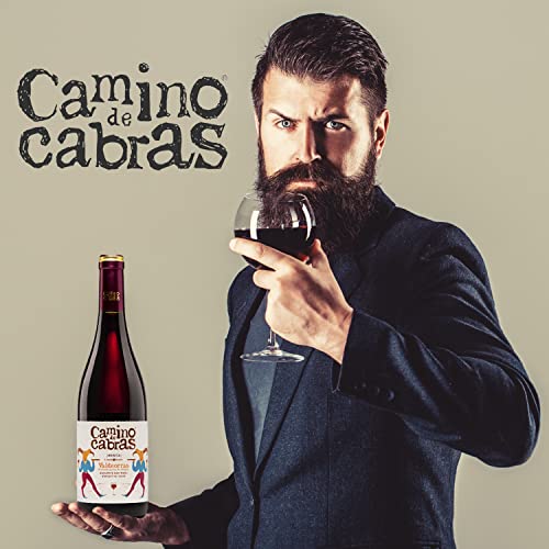 CAMINO DE CABRAS Estuche de vino - Mencía Crianza - vino tinto – D.O. Valdeorras – Producto Gourmet - Vino para regalar - Vino Premium - 1 botella x 750 ml.