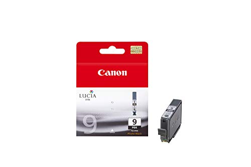 Canon PGI-9 PBK Cartucho de tinta original Foto Negro para Impresora de Inyeccion de tinta Pixma iX7000-PRO9500-PRO9500MarkII