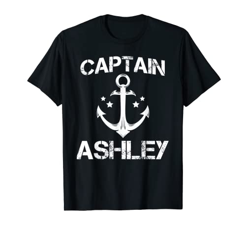 Capitán Ashley - Regalo de cumpleaños con nombre personalizado Camiseta