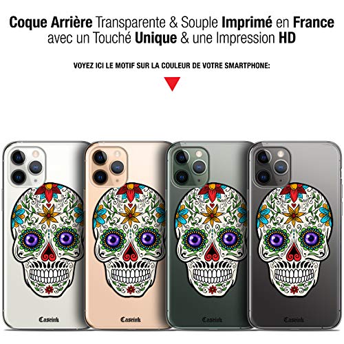 Carcasa para Apple iPhone 11 Pro MAX, Ultrafina, diseño de Calavera Maria's Flower