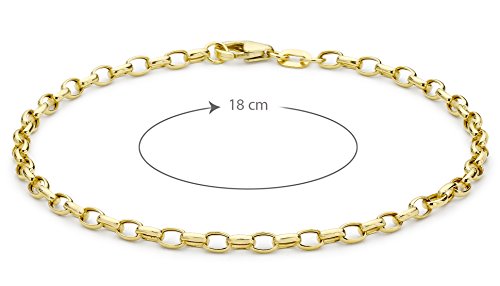 Carissima Gold Pulsera de mujer, con oro amarillo de 9K, 18 cm