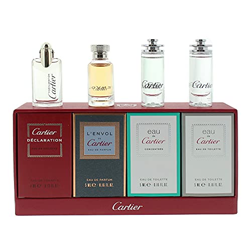 Cartier Miniatures For Men Geschenkset 4ml Declaration EDT + 5ml L'Envol EDP + 5ml Eau de Cartier EDT + 5ml Eau de Cartier Concentr?e EDT